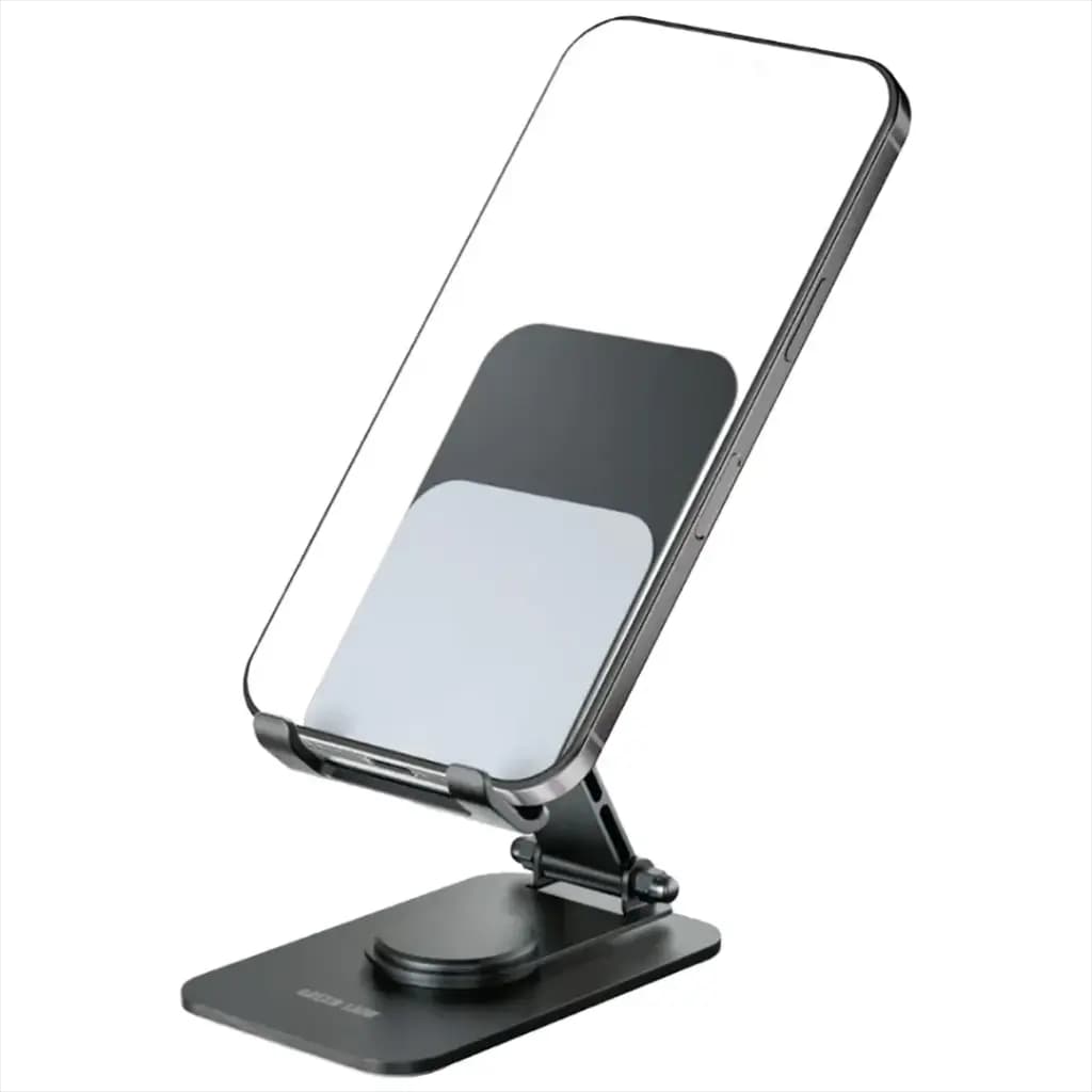 استند رومیزی جمع شونده موبایل و تبلت M5 گرین لاین(GNGX46HLX)Green Lion M5-Foldable Phone & Tablet Holder – Black