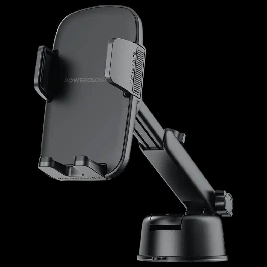 هولدر گیره ای خودکار Raven پاورولوژی(PWRLX08)Powerology Raven Auto-Clamping Car Phone Mount – Black
