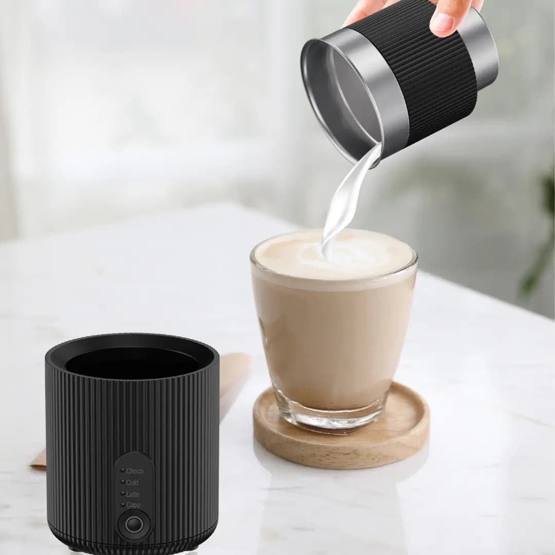 کف‌ساز شیر سرد و گرم Foamflex لپرسو(LPCFFMF0099)Lepresso Foamflex Hot & Cold Milk Frother – Black — تصویر ۲