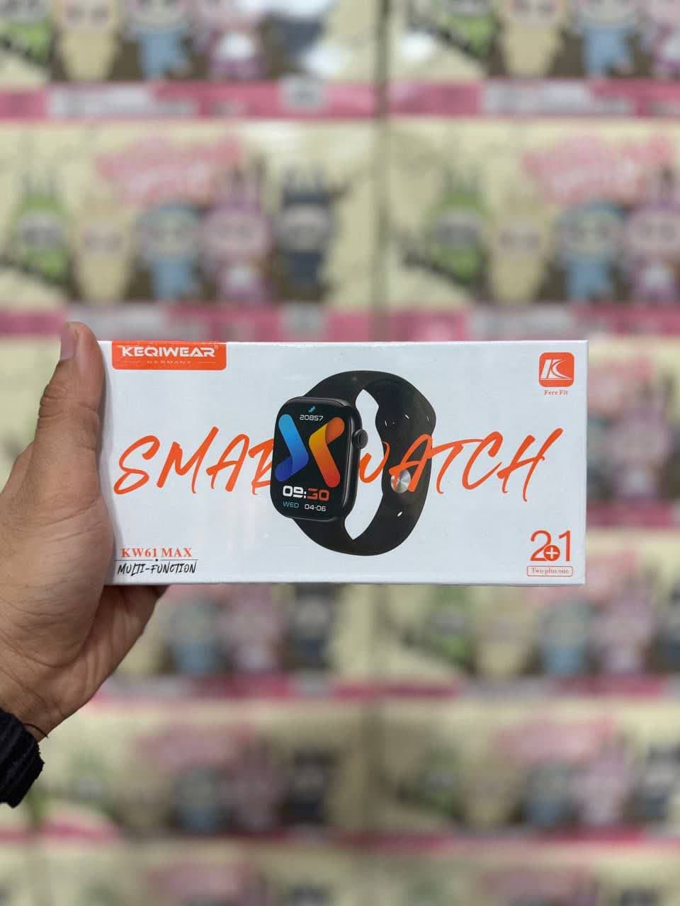 ساعت هوشمند آلمانی KEQIWEAR KW 61 MAX دارای دو بند وارداتی — تصویر ۴
