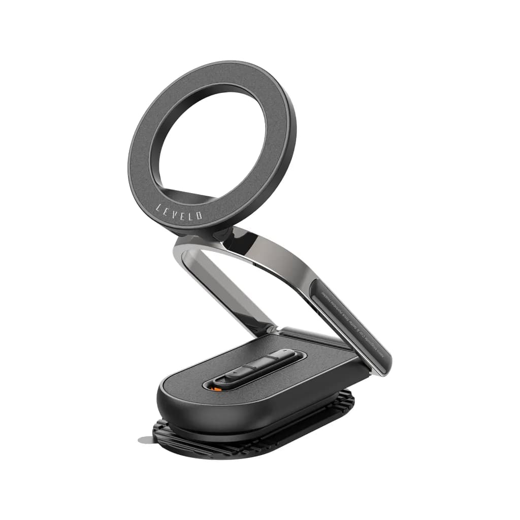 هولدر مگسیف دو منظوره Nero لولو(LVL-NERO)Levelo Nero MagSafe Car Holder & Selfie Stick – Black