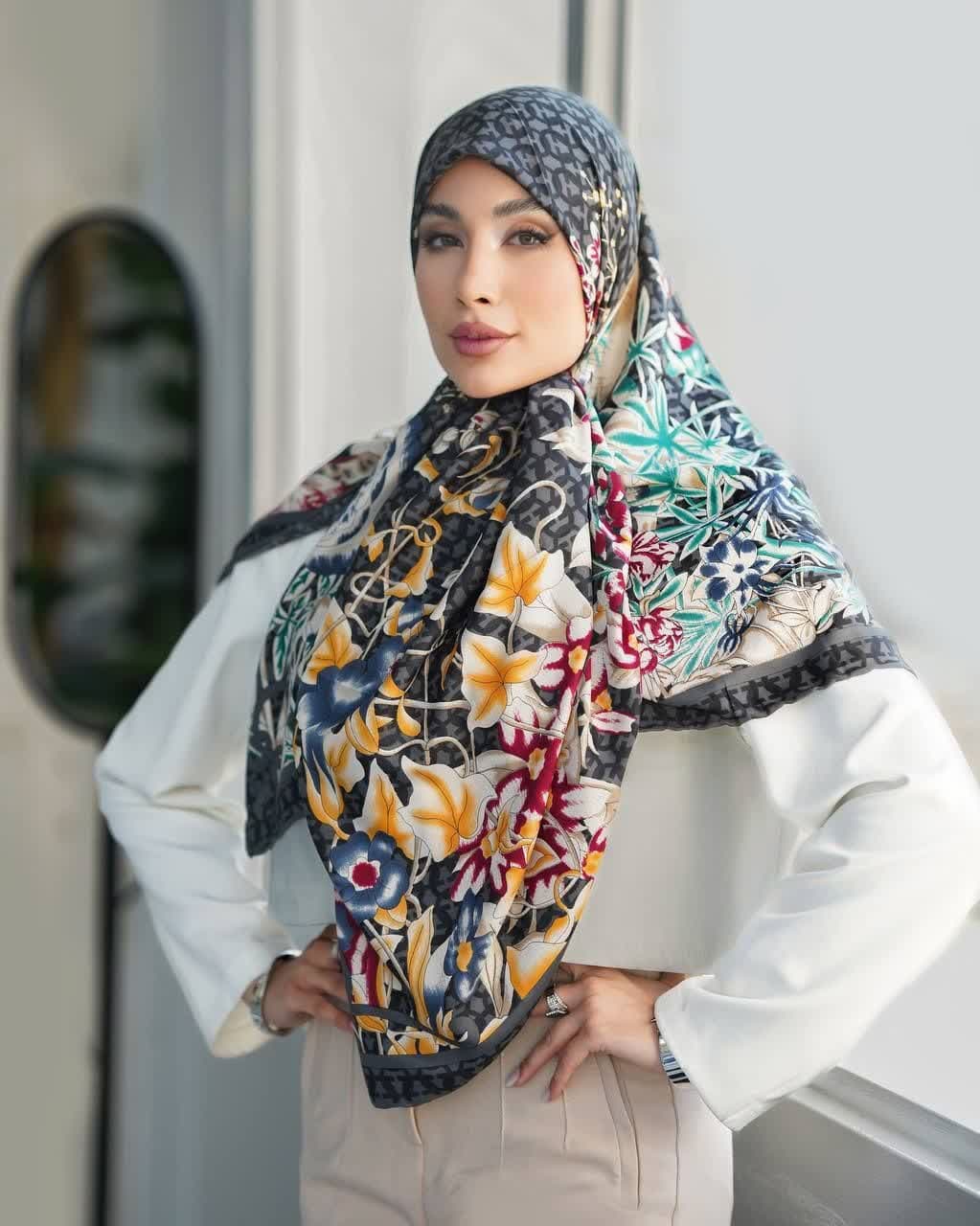 روسری ابریشم توییل — تصویر ۷