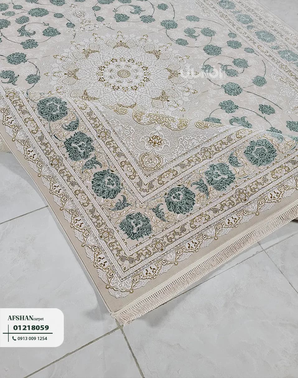 فرش 1200 شانه آکرلیک طرح سلنا کد 01218059 هلن — تصویر ۶