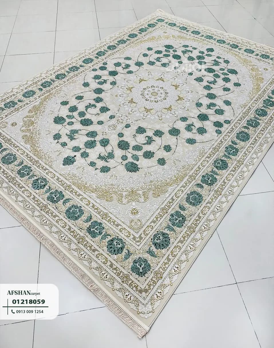 فرش 1200 شانه آکرلیک طرح سلنا کد 01218059 هلن