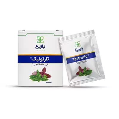 ساشه تارتونیک باریج اسانس 10 عدد | گرفتگی صدا و سرفه