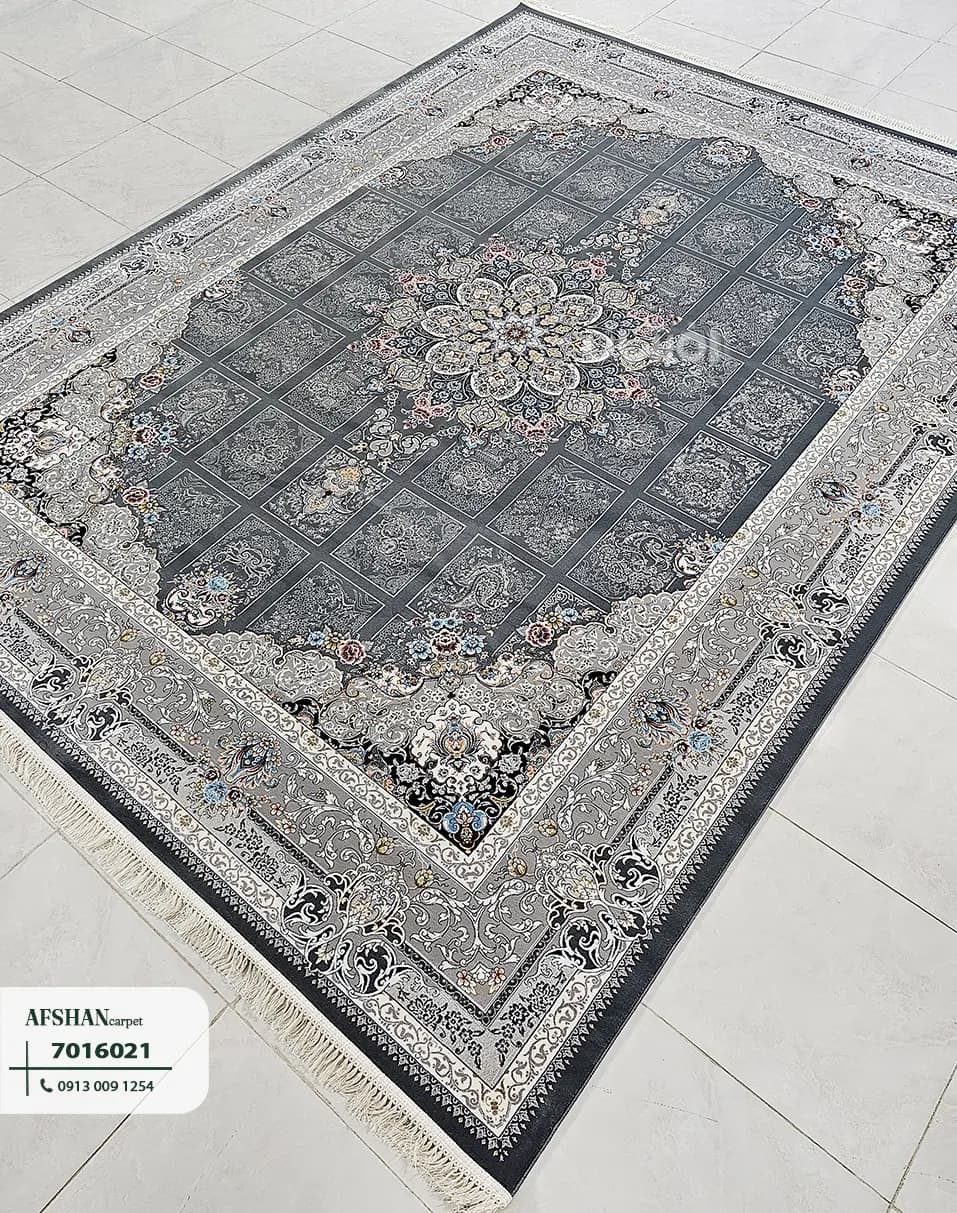 فرش 700 شانه آکرلیک طرح رومیسا کد 7016021 لیا
