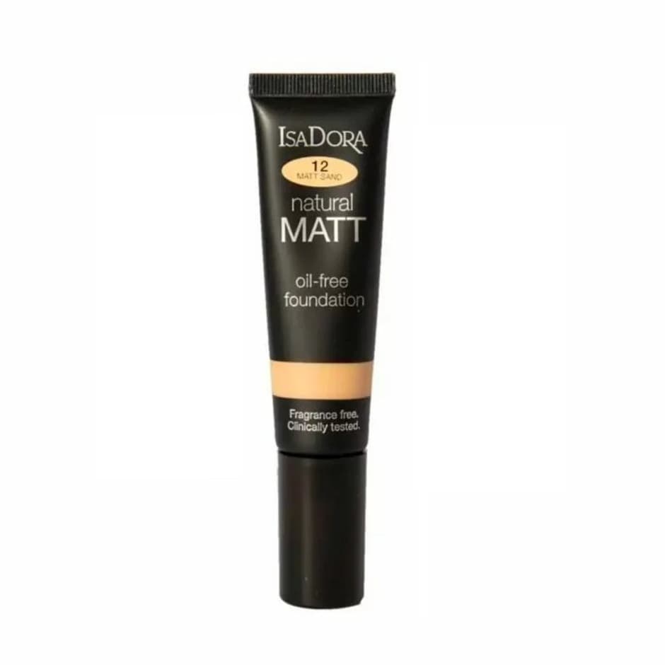 کرم پودر ایزادورا شماره 12 مات مدل MATT SAND سری Natural Matt فاقد چربی 35 میلی لیتر
