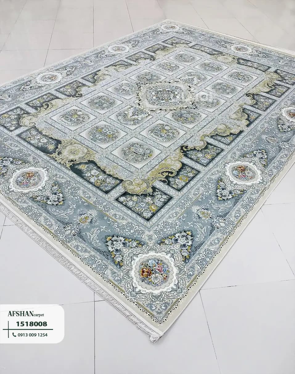 فرش 1500 شانه طرح باغ همایون کد 1518008 بهار — تصویر ۹