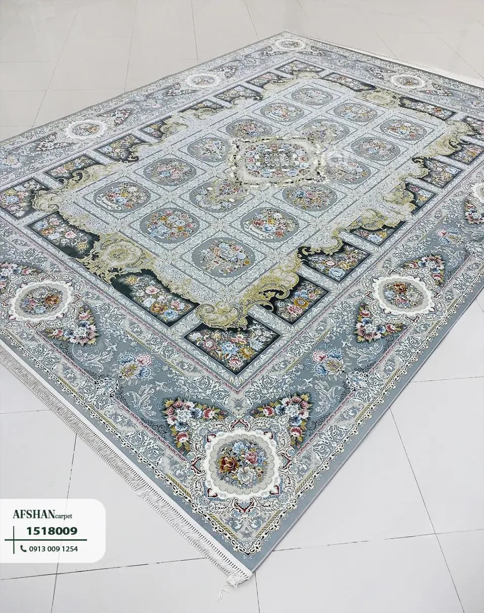 فرش 1500 شانه طرح باغ همایون کد 1518008 بهار — تصویر ۵