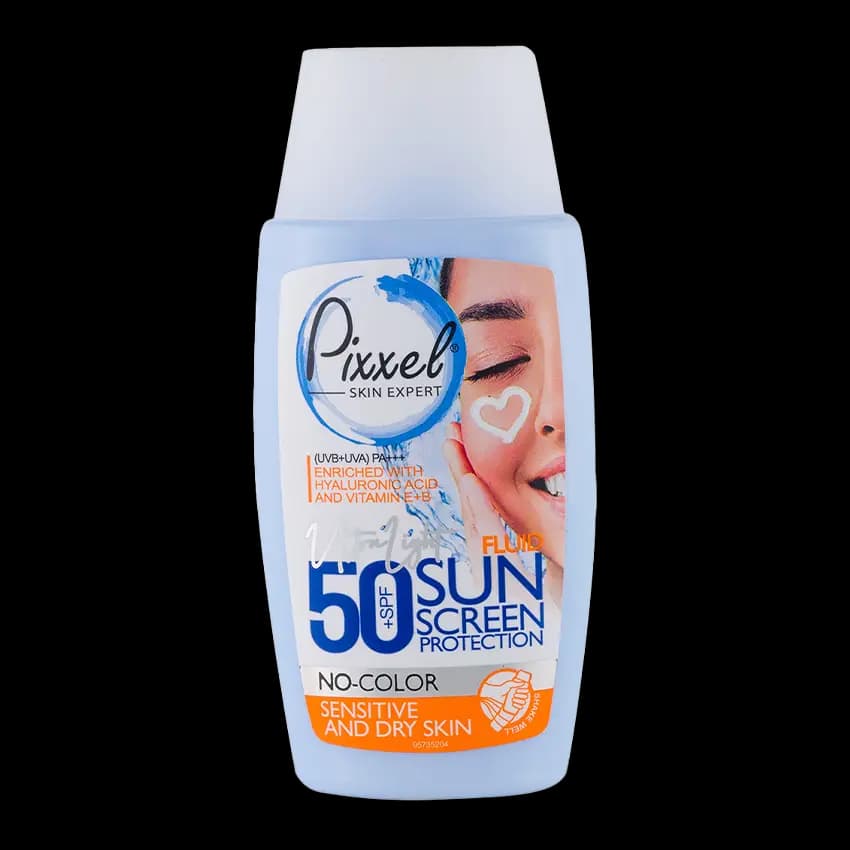 کرم ضد آفتاب پیکسل بی رنگ SPF50 پوست خشک و حساس — تصویر ۲