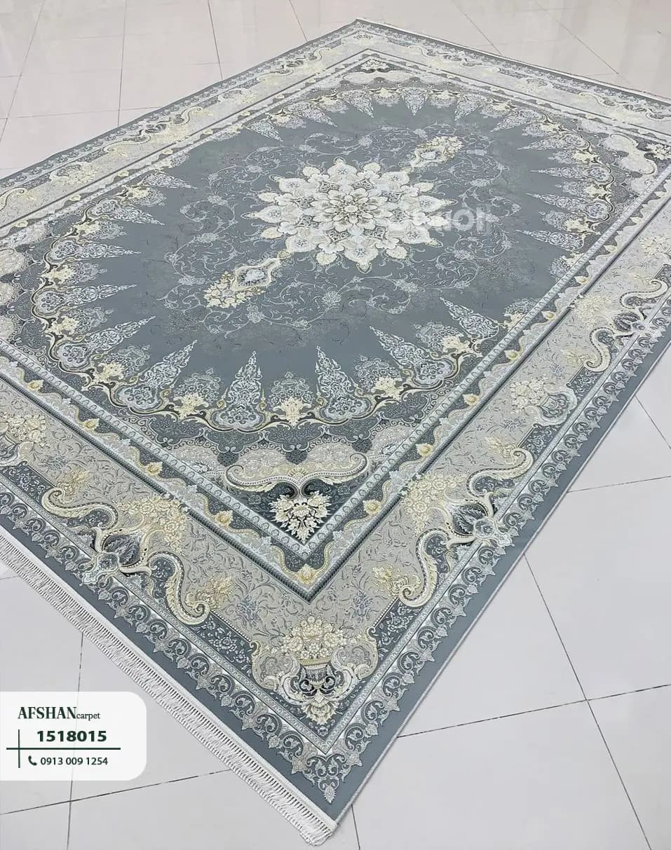 فرش 1500 شانه طرح شمس طلاکوب کد 1518015 بهار — تصویر ۹