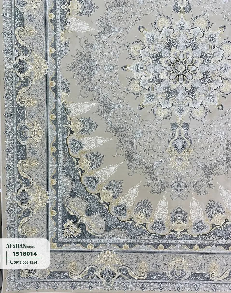 فرش 1500 شانه طرح شمس طلاکوب کد 1518015 بهار — تصویر ۷