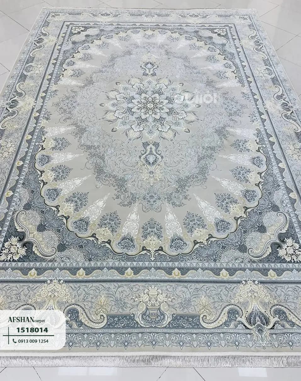 فرش 1500 شانه طرح شمس طلاکوب کد 1518015 بهار — تصویر ۶