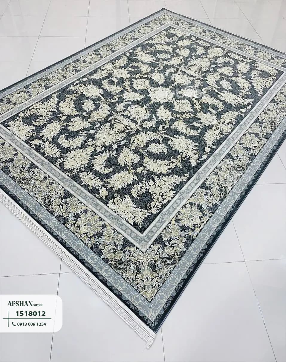 فرش 1500 شانه طرح زرافشان طلاکوب کد 1518012 بهار — تصویر ۷