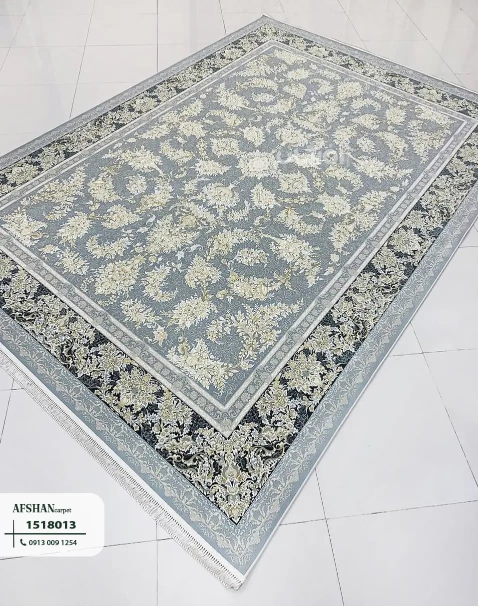 فرش 1500 شانه طرح زرافشان طلاکوب کد 1518012 بهار — تصویر ۱۰
