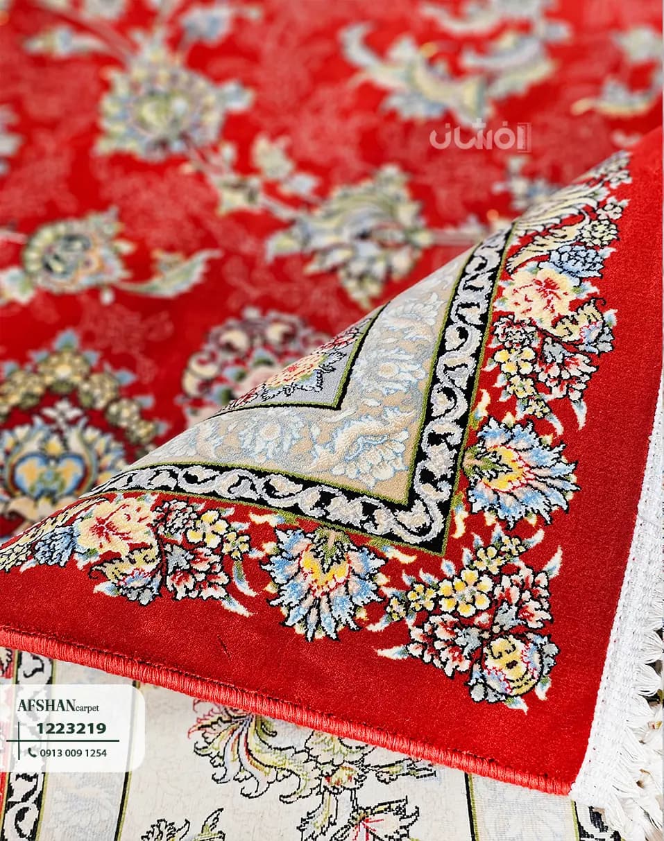 فرش 1200 شانه آکرلیک طرح شهریار کد 1223219 آریا — تصویر ۱۲