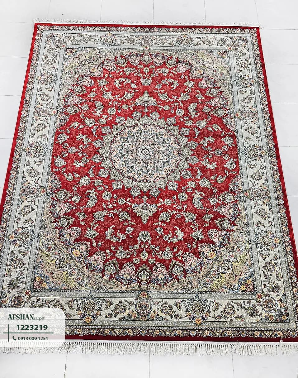 فرش 1200 شانه آکرلیک طرح شهریار کد 1223219 آریا — تصویر ۱۱