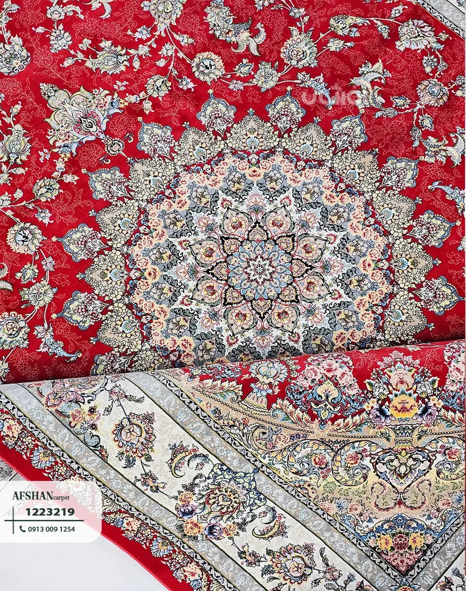 فرش 1200 شانه آکرلیک طرح شهریار کد 1223219 آریا — تصویر ۷