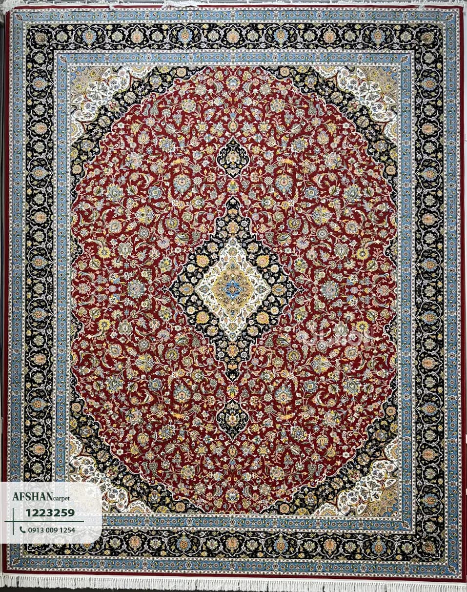 فرش 1200 شانه آکرلیک طرح کاشانه کد 1223259 آریا — تصویر ۱۲
