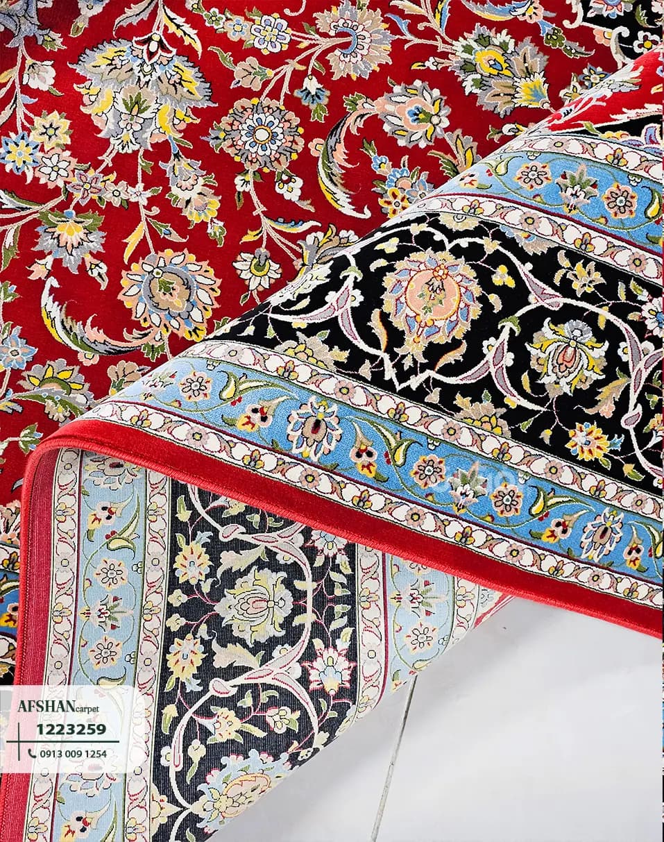 فرش 1200 شانه آکرلیک طرح کاشانه کد 1223259 آریا — تصویر ۷