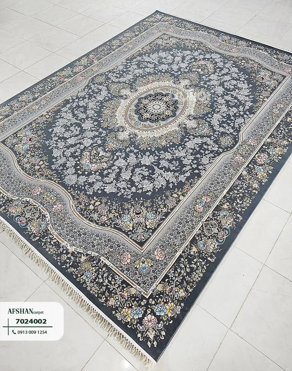 فرش 700 شانه آکرلیک طرح ریحانه کد 7024002 آرزو