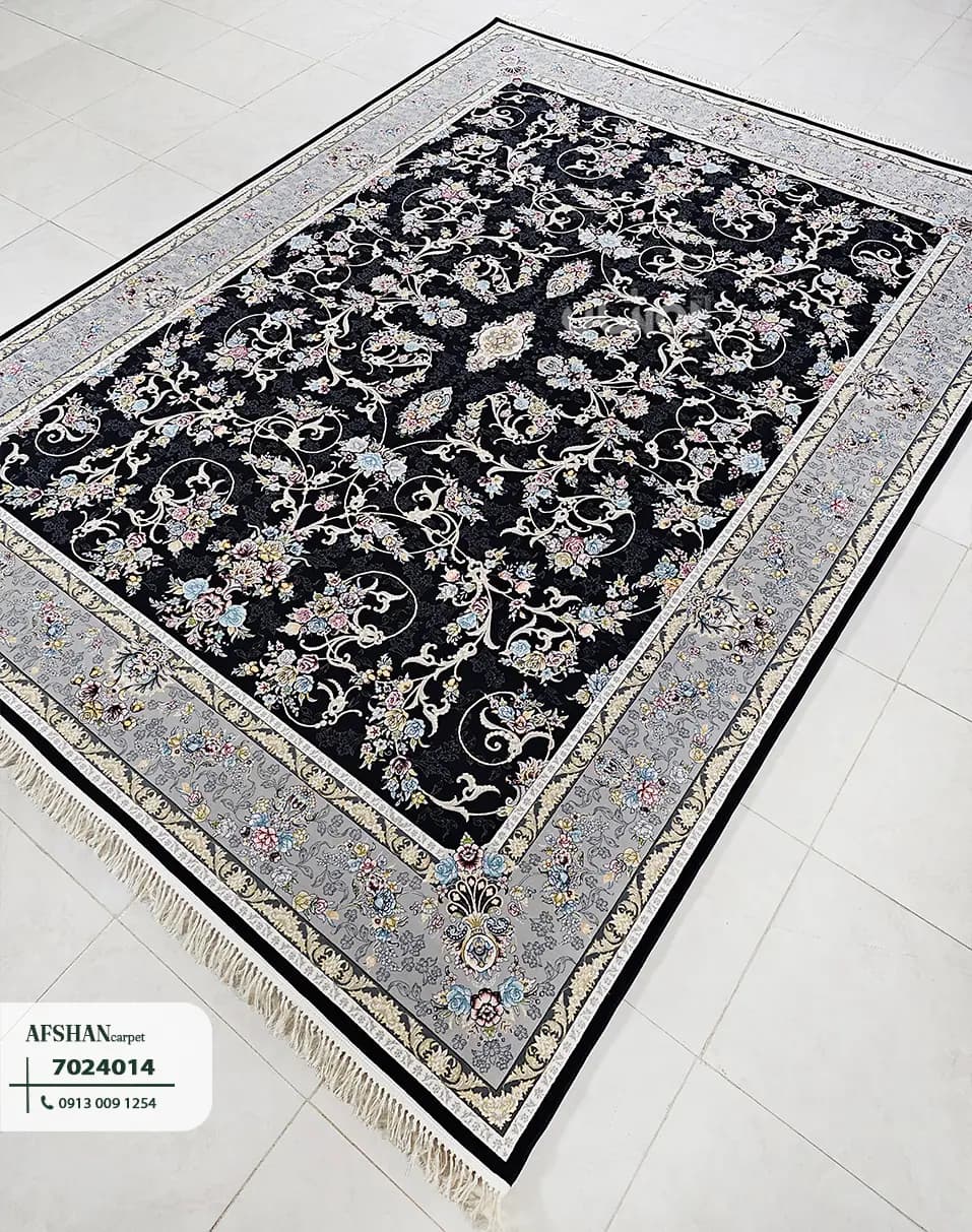 فرش 700 شانه آکرلیک طرح شاهان کد 7024014 آرزو