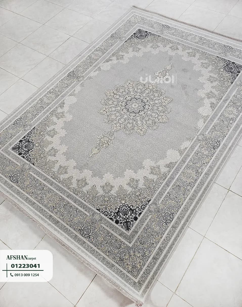 فرش 1200 شانه گل برجسته طرح یاقوت کد 01223041 آرین