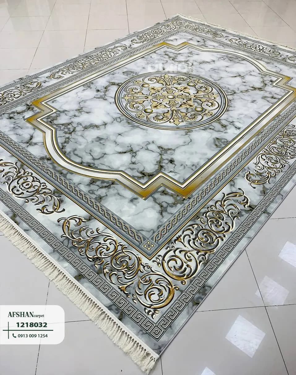 فرش 1200شانه آکرولیک طرح هلن کد 1218032 غزل — تصویر ۴