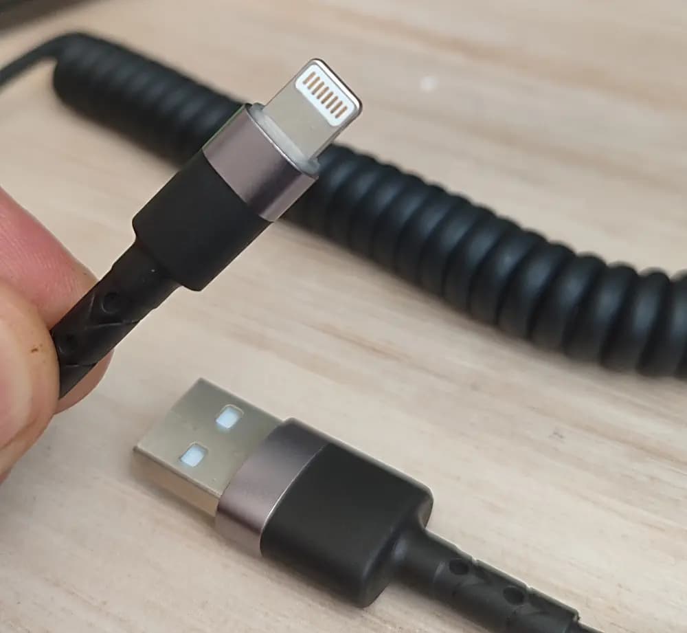 کابل فنری تبدیل USB به لایتنینگ GEMBIRD — تصویر ۲