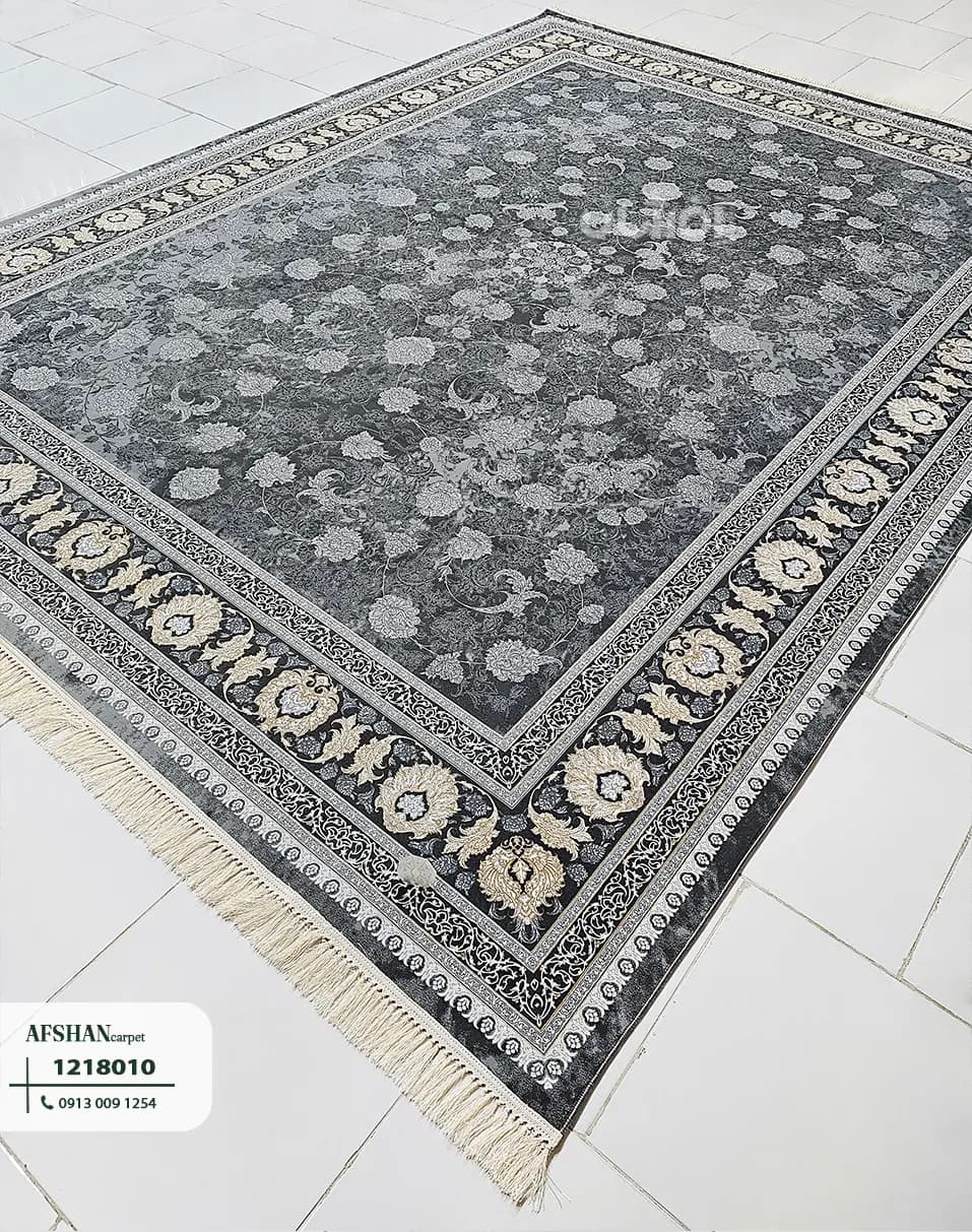 فرش 1200شانه آکرلیک طرح قصر کد 1218010 غزل