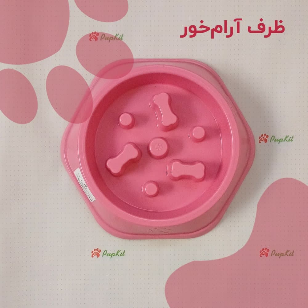 ظرف غذا آرام خور بزرگ طرح استخوان
