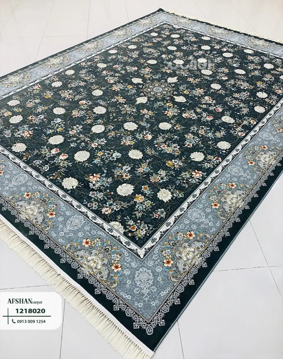 فرش 1200شانه آکرولیک طرح آوا کد 1218020 غزل — تصویر ۹