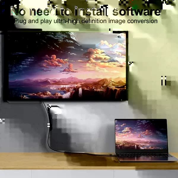 کابل دو سر DisplayPort مدل PIPIKA با طول 2 متر 4k — تصویر ۱۱