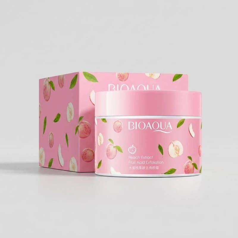 اسکراب لایه بردار صورت و بدن هلو بیوآکوا Bioaqua — تصویر ۳