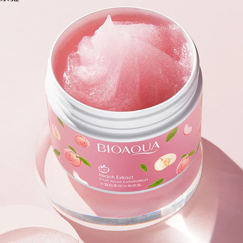 اسکراب لایه بردار صورت و بدن هلو بیوآکوا Bioaqua — تصویر ۲