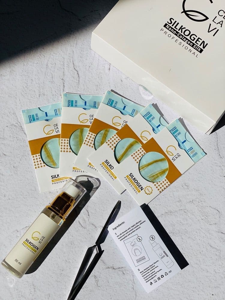پکیج نخ ابریشم جذبی کلاژن سلاوی — تصویر ۹