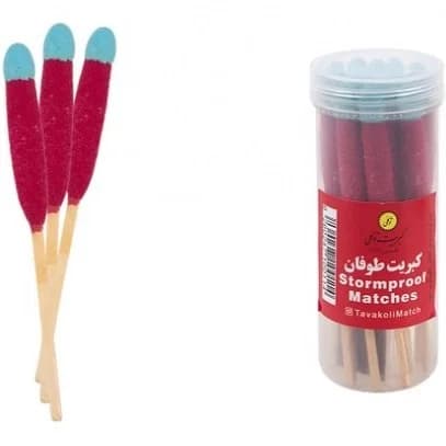 کبریت توکلی مدل طوفان ضد آب و ضد باد — تصویر ۳