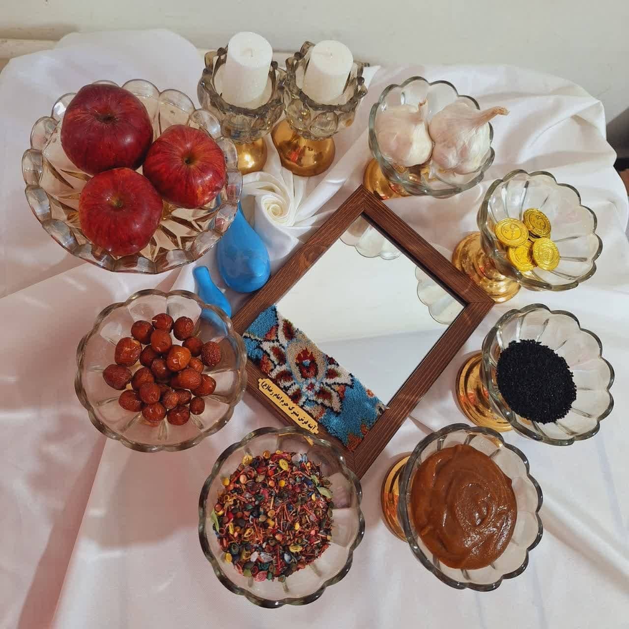 محصولات نوروزی قاب فرش متبرک حرم امام رضا علیه السلام