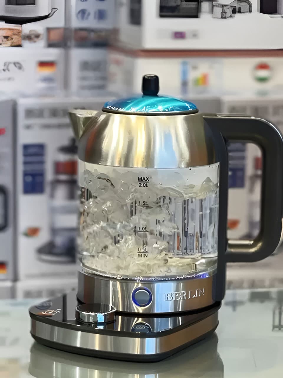 چای ساز روهمی برلین اصل مدل BE-1200 تمام لمسی — تصویر ۴