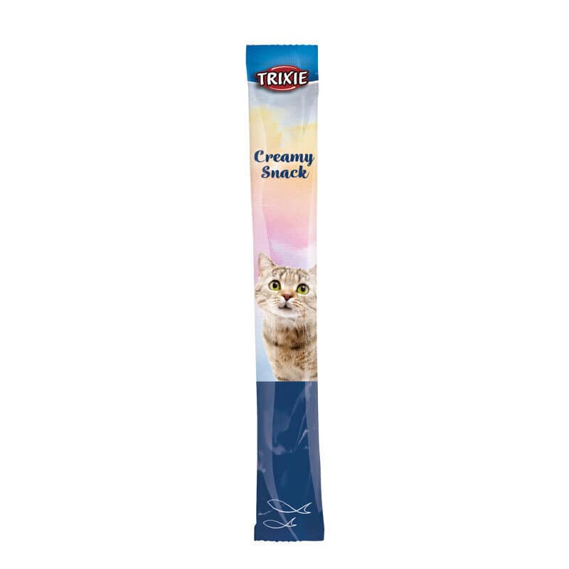 بستنی گربه تریکسی با طعم میگو Trixie Cat Creamy Snack With Shrimp بسته 5 عددی — تصویر ۴