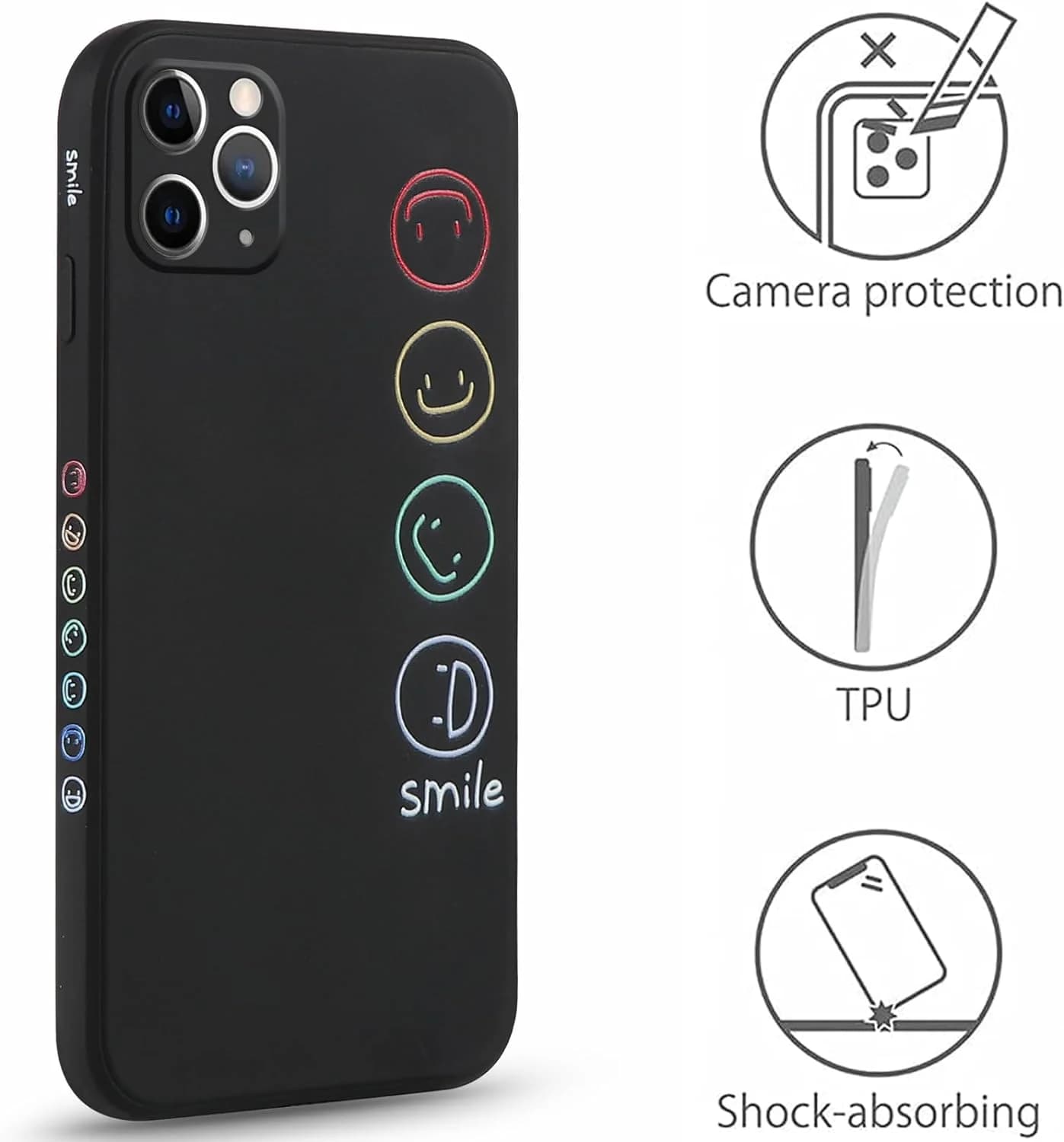 قاب سیلیکونی آیفون 11 پرو مدل Smile