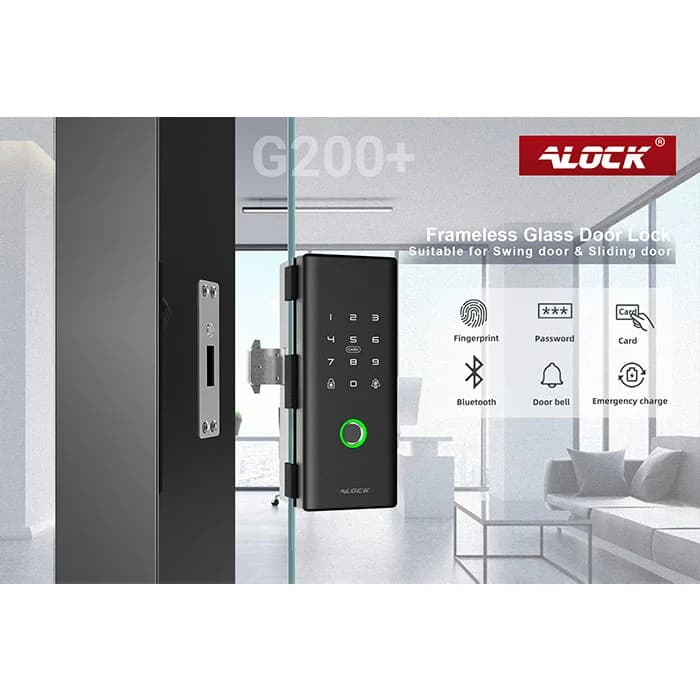 قفل دیجیتال شیشه سکوریت ALOCK مدل +G200 — تصویر ۱۲