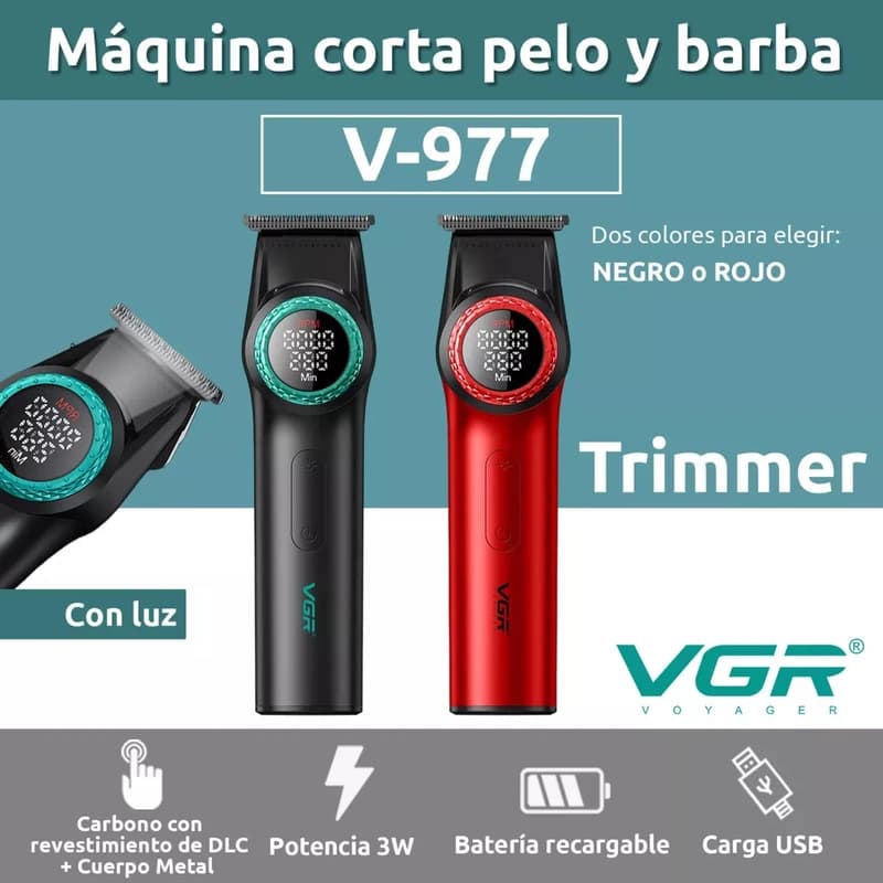 ماشین اصلاح موی سر و صورت وی جی ار مدل V-977 — تصویر ۶
