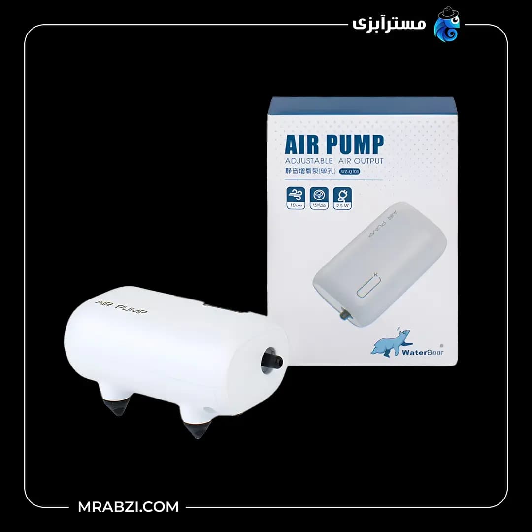پمپ هوا آکواریوم تک خروجی واتر بر WB-Q708 — تصویر ۲