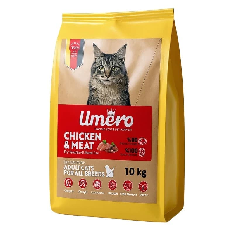 غذای خشک گربه بالغ اومرو Umero Cat Food وزن 10 گیلوگرم