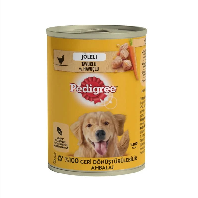 کنسرو سگ پدیگری طعم گوشت مرغ Pedigree Chicken وزن 400 گرم