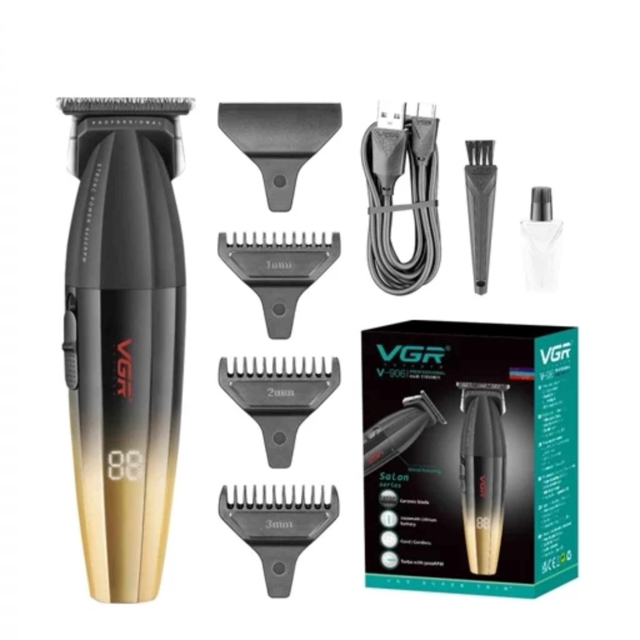 ماشین اصلاح موی سر و صورت وی جی آر مدل V-906 — تصویر ۹