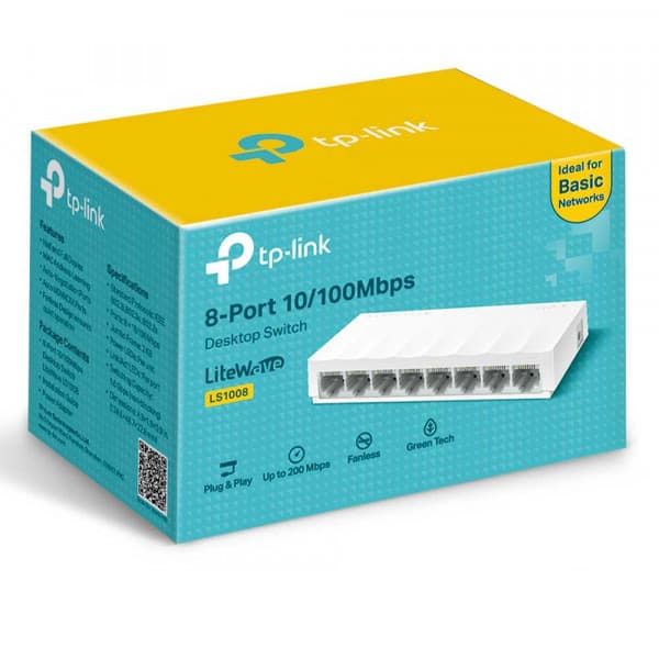 سوئیچ 8 پورت تی پی لینک سرعت 10/100MB — تصویر ۲