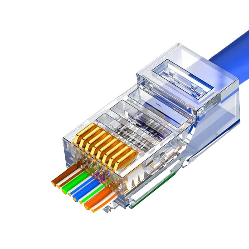 سوکت شبکه UTP میان گذر CAT6 بسته 100 عددی — تصویر ۲