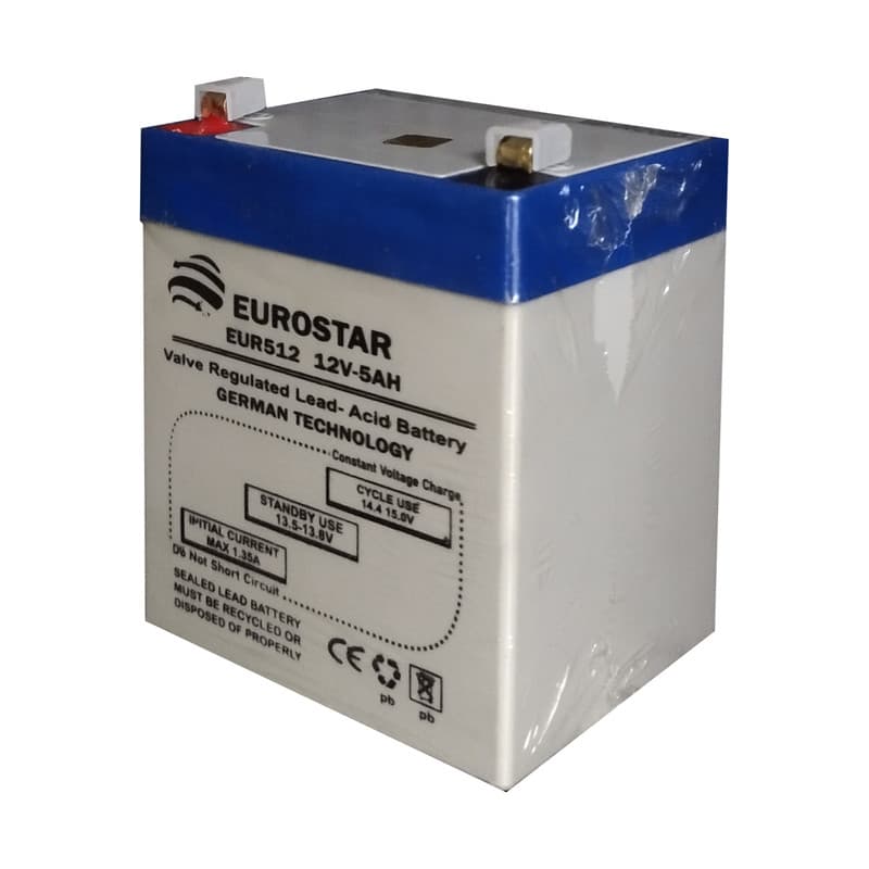 باتری دزدگیر 5 آمپر مدل EUROSTAR 12V-5AH